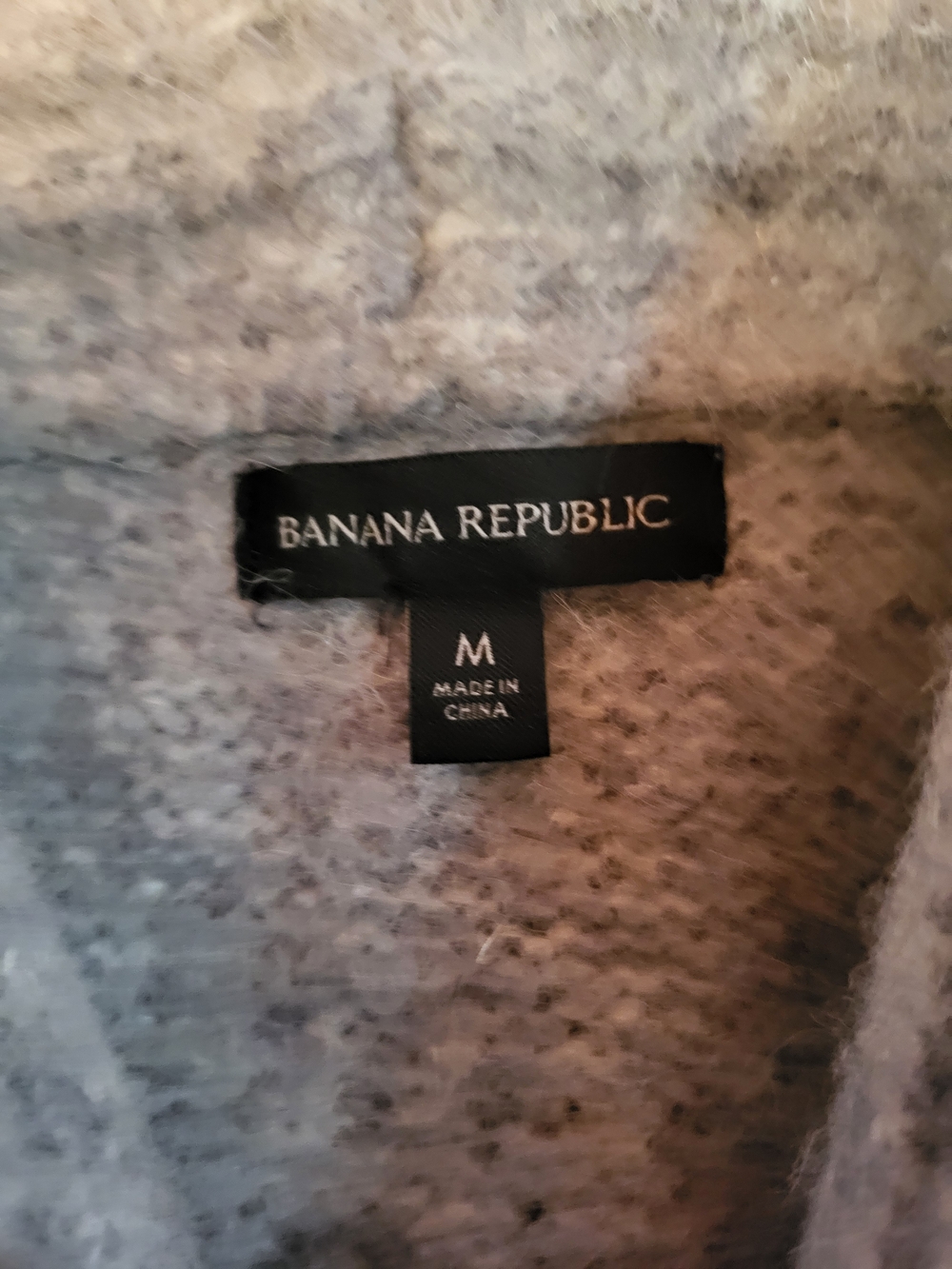 Banana Republic Heather Gray Shawl-Collar Knit Cardigan - Picture 2 of 5